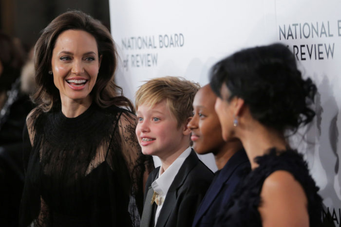 Angelina Jolie Celebrates With Daughters