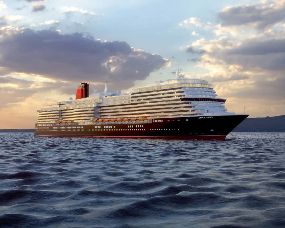 Cunard's newest luxury ship the MS Queen Anne sets sail in 2025