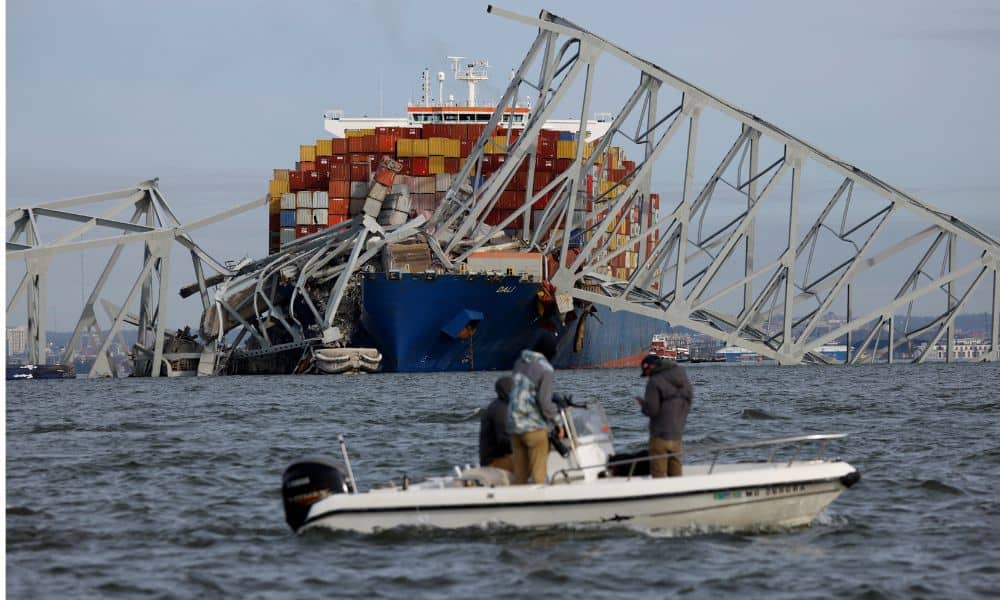 Baltimore bridge collapse sends vehicles tumbling into water