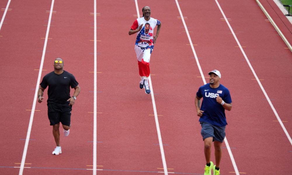 Snoop Dogg Runs 200m Race at Olympic Trials