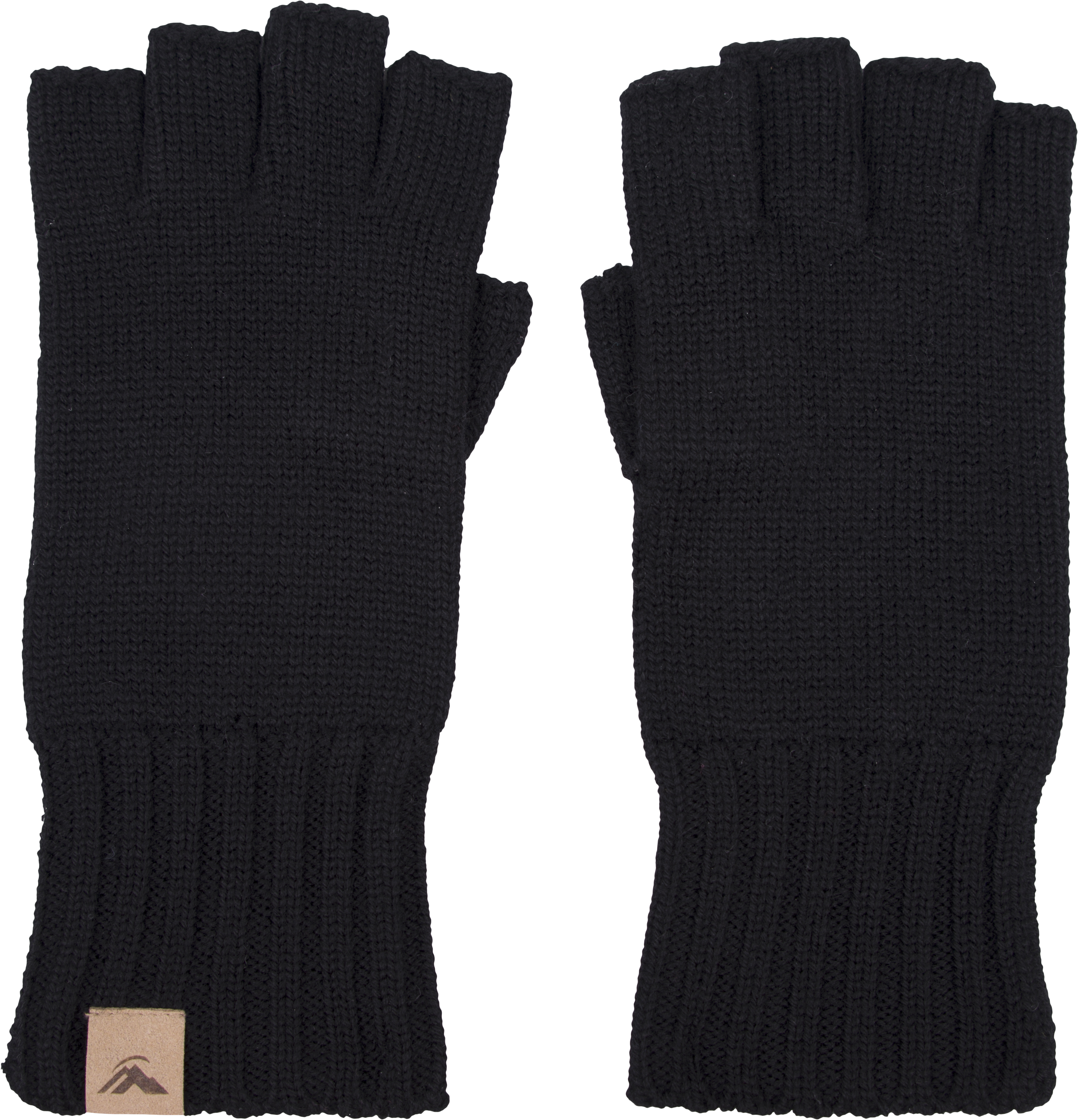 Soft merino knit gloves.