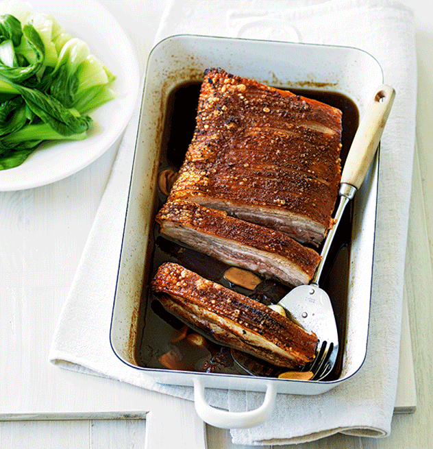 Chinese Pork Belly with Asian Greens