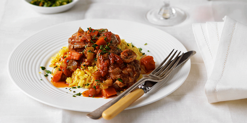 Osso Bucco with Risotto Alla Milanese