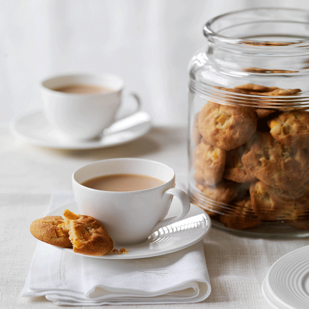 Persimmon, White Chocolate & Macadamia Biscuits