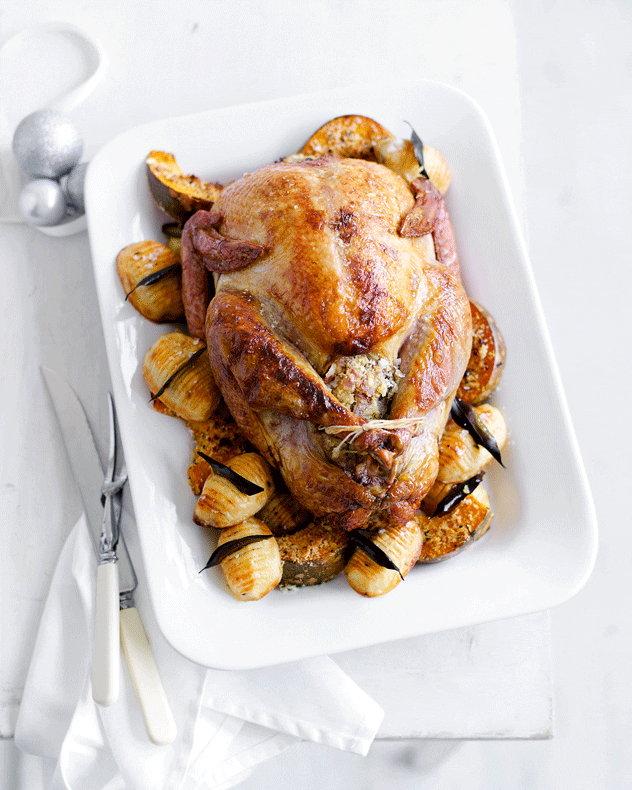 Turkey with Preserved Lemon & Fresh Date Stuffing