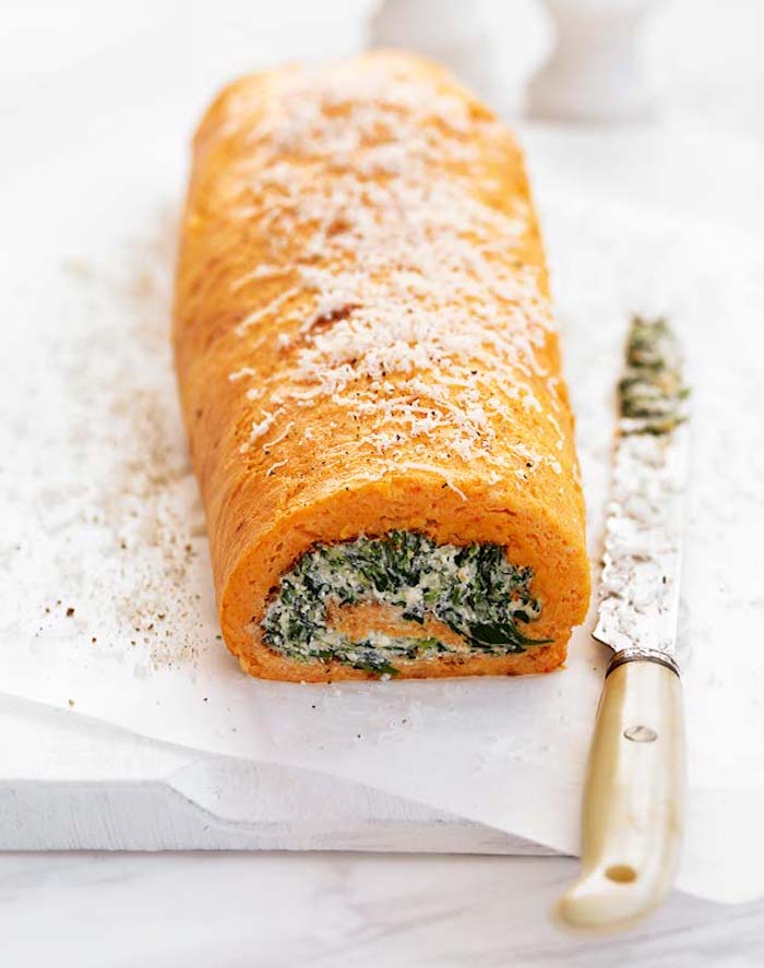 Capsicum Roulade with Spinach and Ricotta
