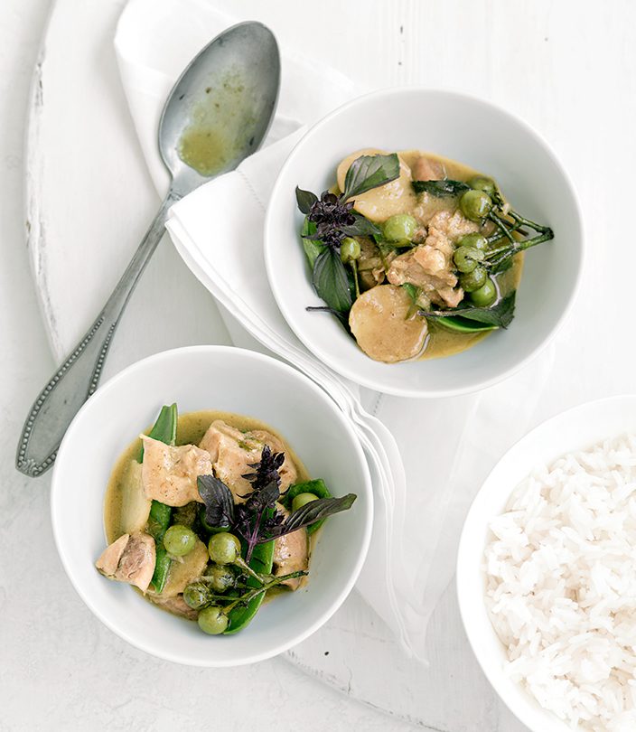 Thai Green Chicken Curry with Basil