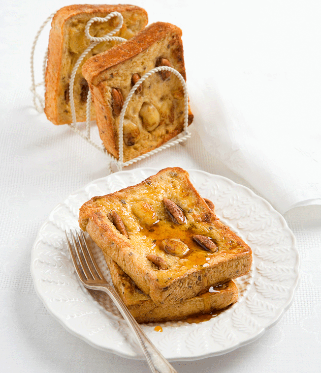 Pecan and Banana French Toast