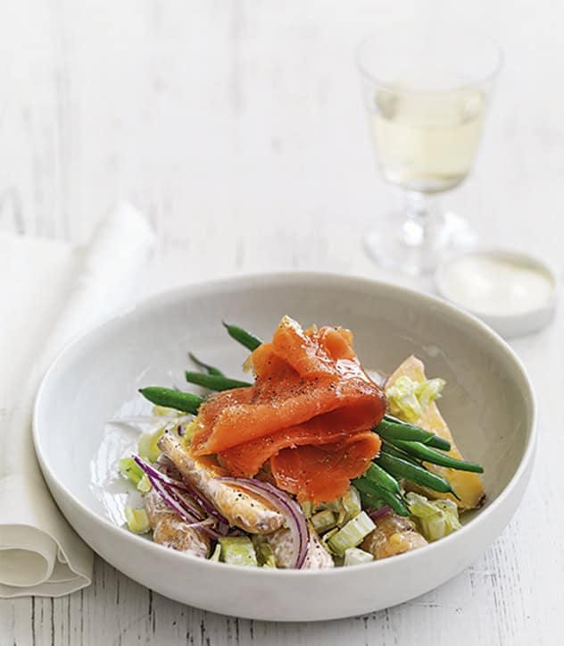 Smoked Salmon and  Warm Potato Salad