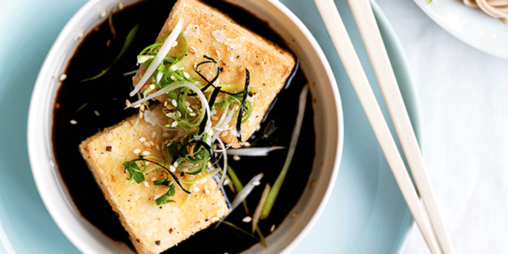 Crisp Spicy Tofu with Soba Noodles