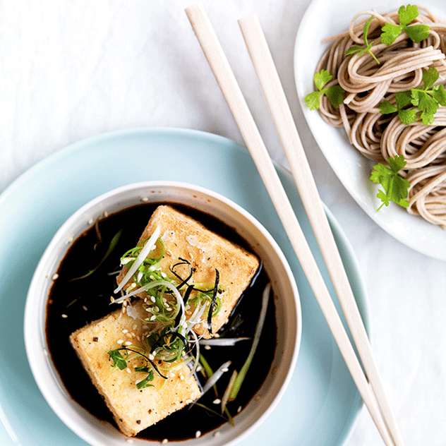 Spicy Tofu with Soba Noodles
