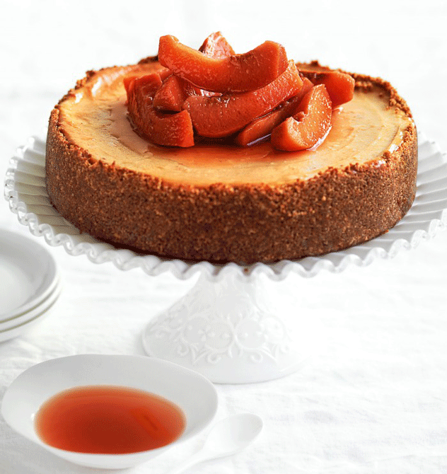 Roasted Quince Cheesecake