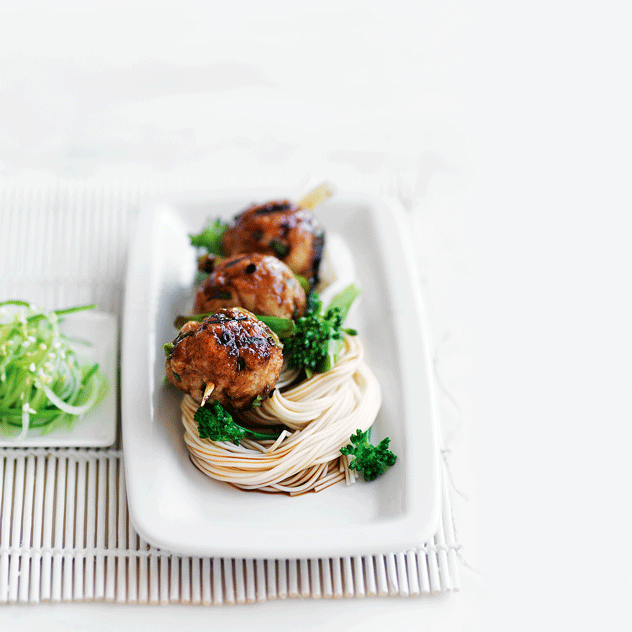Yakitori Chicken with Noodle Salad
