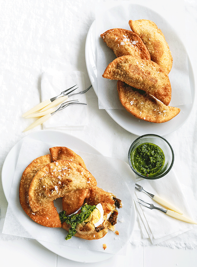 Beef Empanadas with Chimichurri Sauce