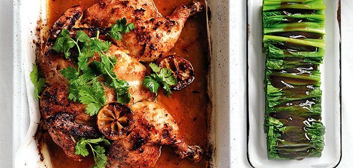 Chilli-Roasted Chicken with Lemongrass & Roasted Limes