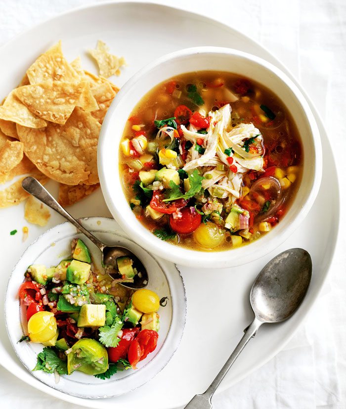 Mexican Corn & Chicken Soup