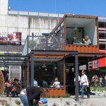 The retail industry has also seen the benefit of container dwelling, as the Cashel Street Mall Re:START in Christchurch has shown.