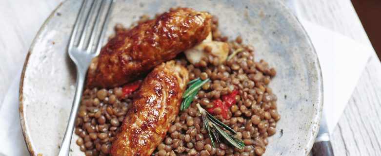 Umbrian Lentil and Homemade Sausage Stew