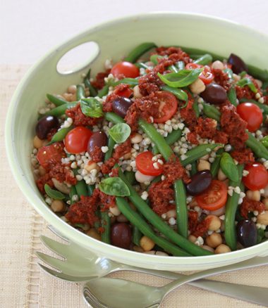 Buckwheat & Bean Salad with Sundried Tomato Dressing