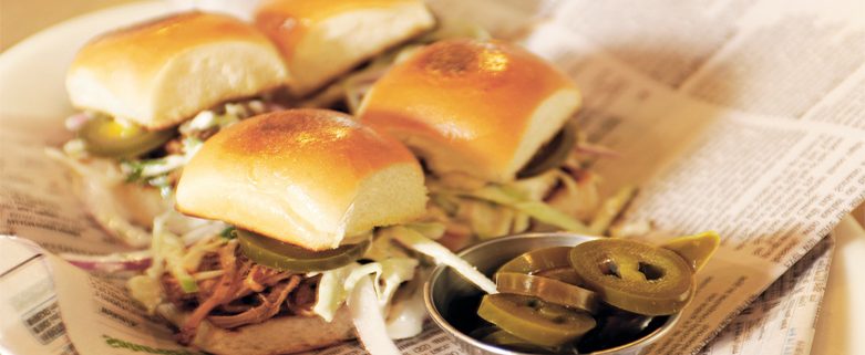 Pulled Pork and Apple Slaw Sliders