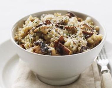 Grilled Mushroom Risotto