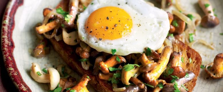 Garlic Mushrooms on Toast