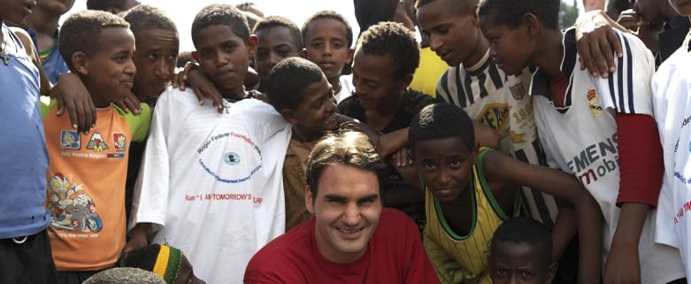 Federer reduced to tears on visit to Ethiopia