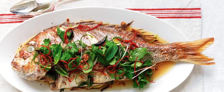 Asian-flavoured Whole Snapper