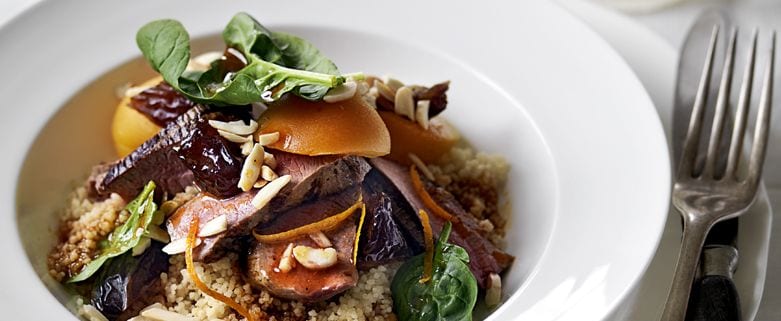 Date, Apricot and Lamb Salad