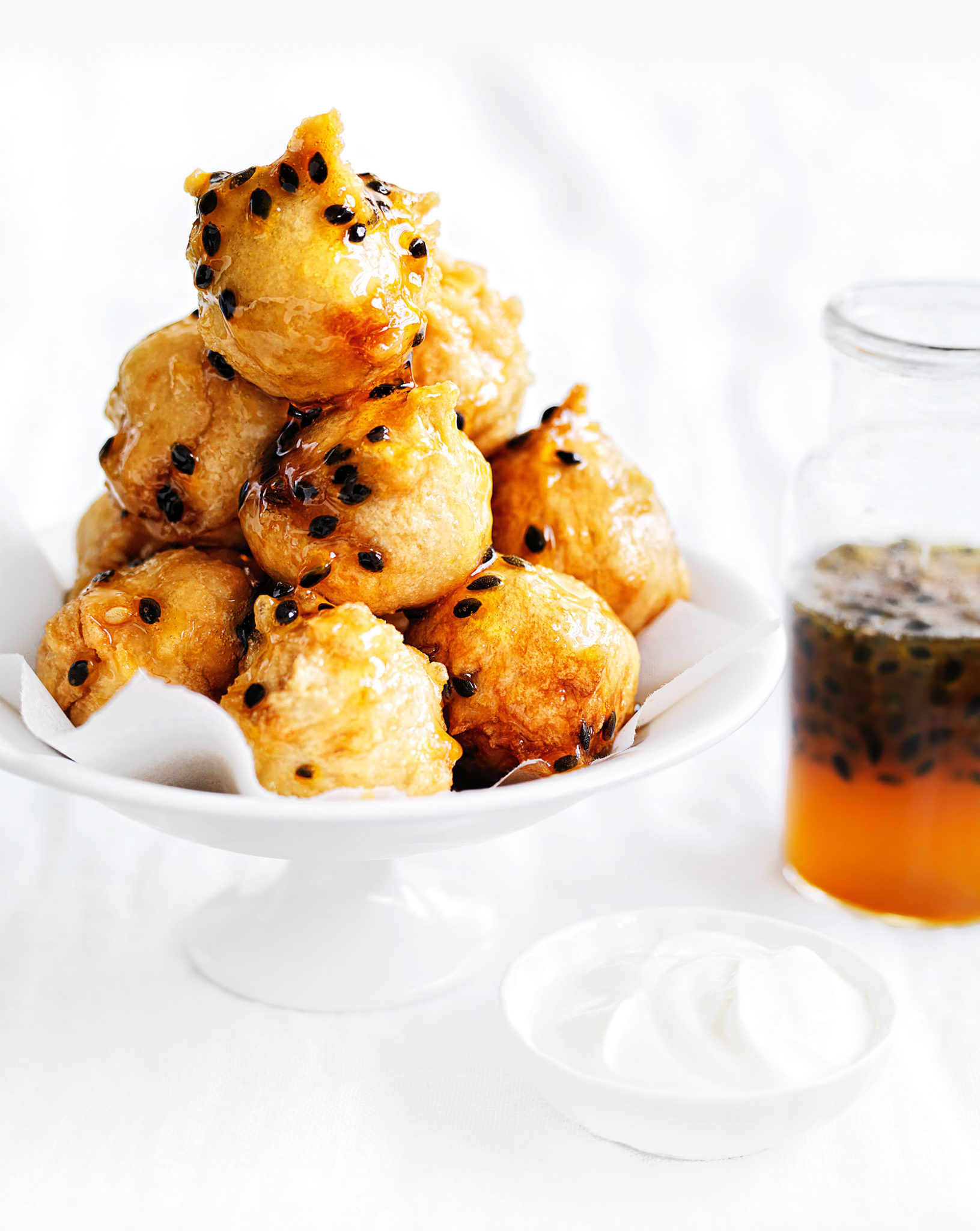 Loukoumades with Passionfruit Syrup Recipe