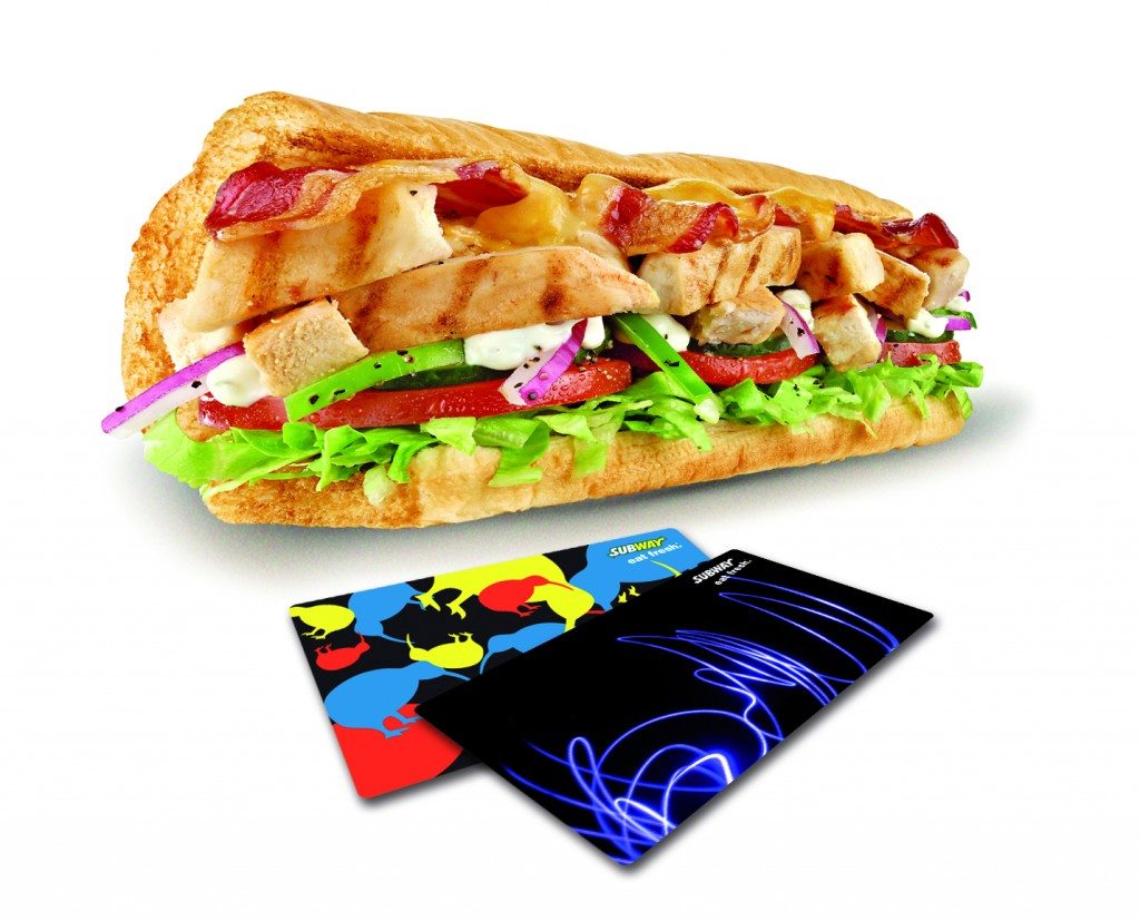 Think outside the socks with a Subway® Gift Card!