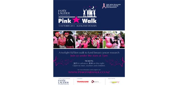 Walk for breast cancer with the Pink Star Walk