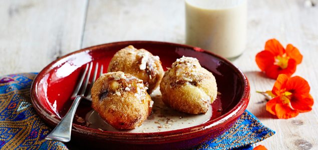 Pecan and Cinnamon Doughnuts with Dilmah Earl Grey Tea Anglaise