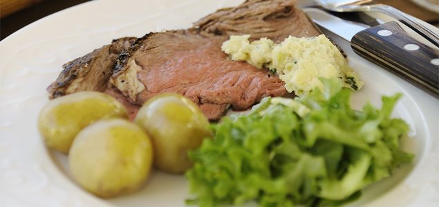 Gourmet Open Steak Sandwich