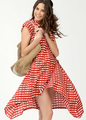WE'AR blitz dress flame check 1