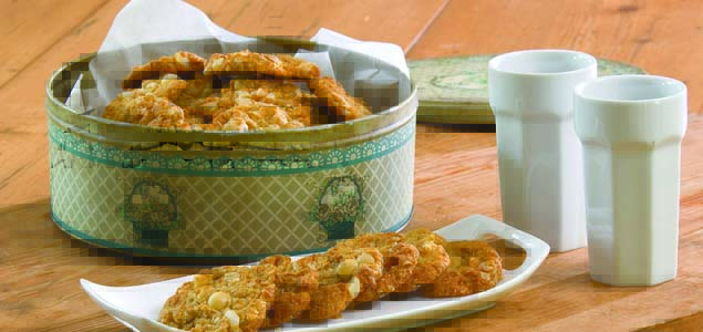 Anzac Biscuits with Macadamias