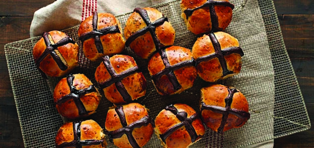 Vegemite and Cheese Hot Cross Buns