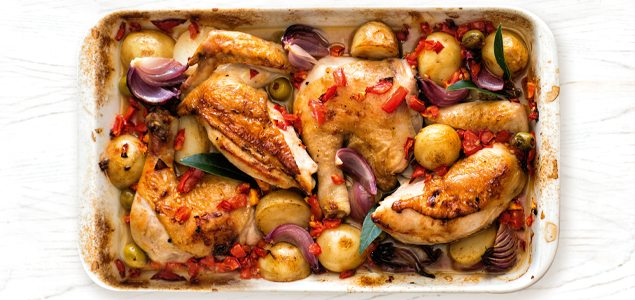 Chicken, Tomato and Olive Bake