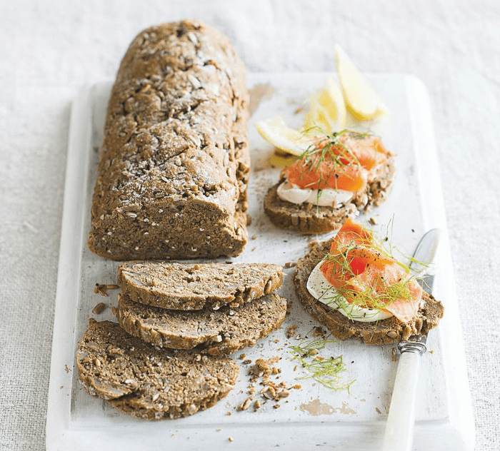 Rye Bread With Smoked Salmon