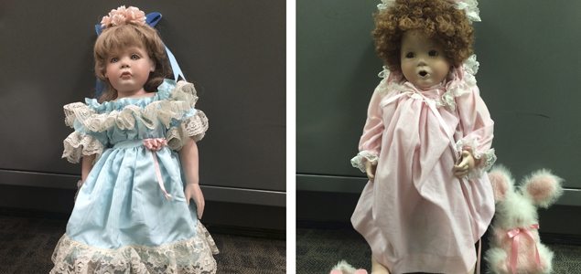 Police investigating creepy porcelain dolls left on Californian porches