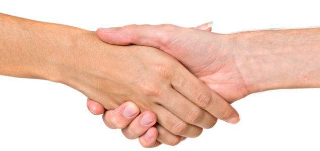 A handshake full of germs