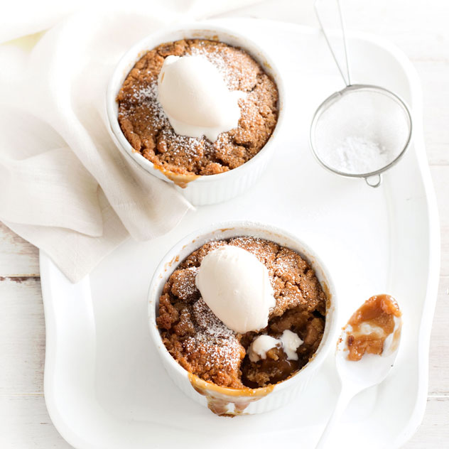 Date & Cashew Self-Saucing Puddings