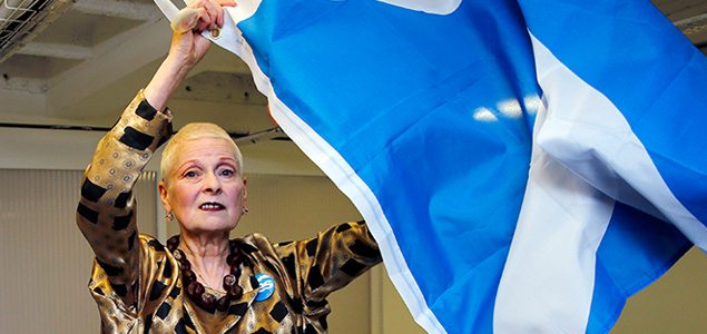 Vivienne Westwood takes Scottish ‘Yes’ campaign to the catwalk