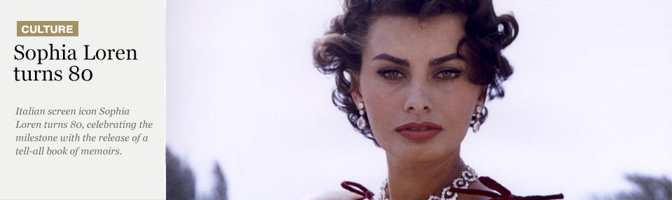Sophia Loren turns 80