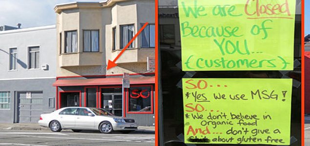 Restaurant owner points blame at customers