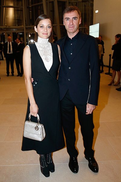 Marion Cotillard and Raf Simons.