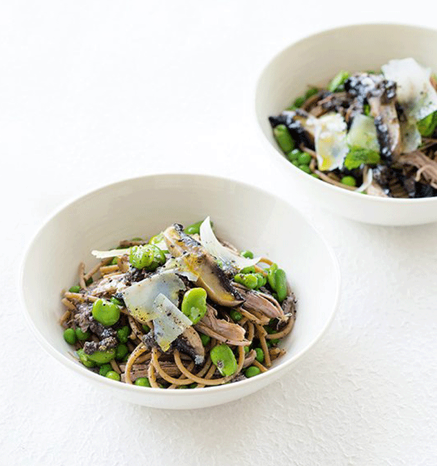 Lamb with Wholemeal Spaghetti & Vegetables