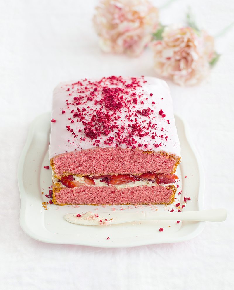 Strawberry Slab Cake