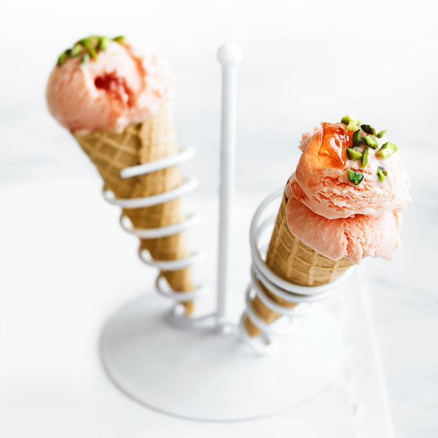 Turkish Delight Ice-Cream Cones