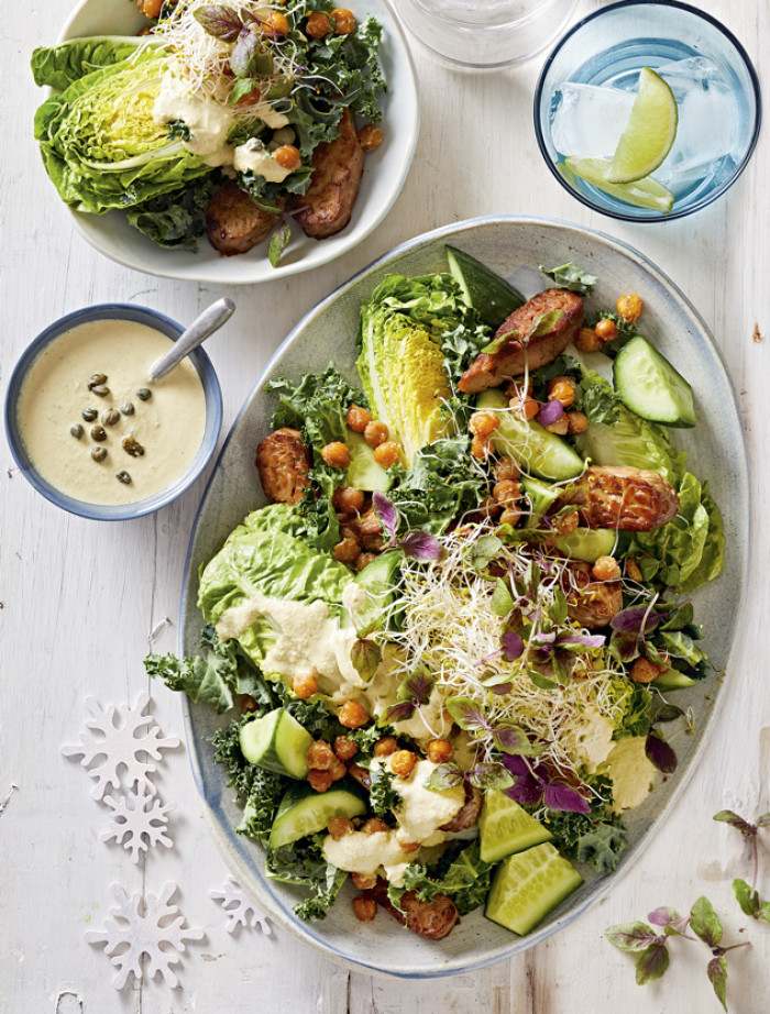 vegan Caesar salad